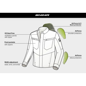 SHIMA GIRO MEN kurtka motocyklowa czarna-49222