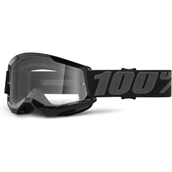 100% STRATA MINI gogle czarne (dla dzieci)