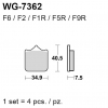 WRP klocki hamulcowe FA322, MCB721-4979