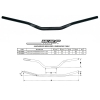 WRP PRO BAR AM kierownica 28.6 mm wysoka BLK-6701