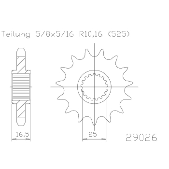 ESJOT zębatka przód KTM LC8 ADV/SM 950-1290 03-...-7063