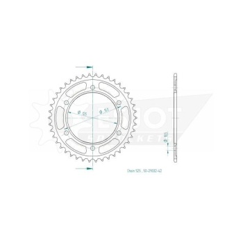 ESJOT zębatka tył KTM LC8 ADV 950-1290 03-...-7066