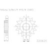 ESJOT zębatka przód RMZ 250 07-12, RM 125 80-...-7088